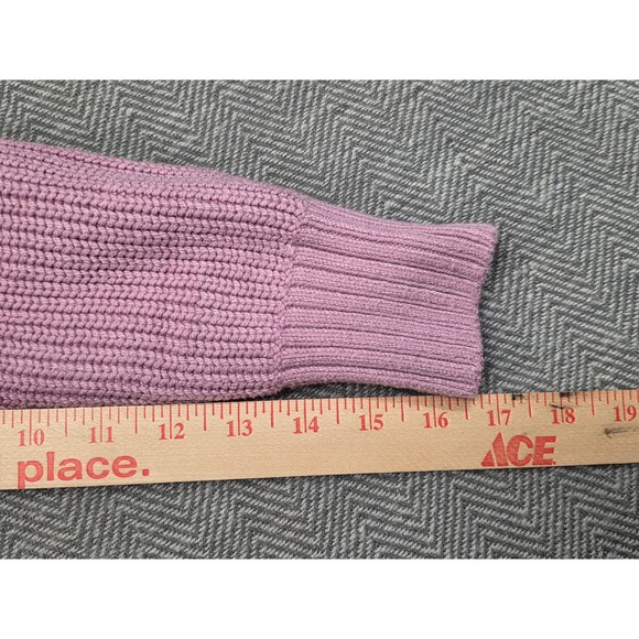 Old Navy Womens XS Mauve Pink Ribbed Shaker Knit V-Neck Button Front Cardigan - Picture 6 of 10